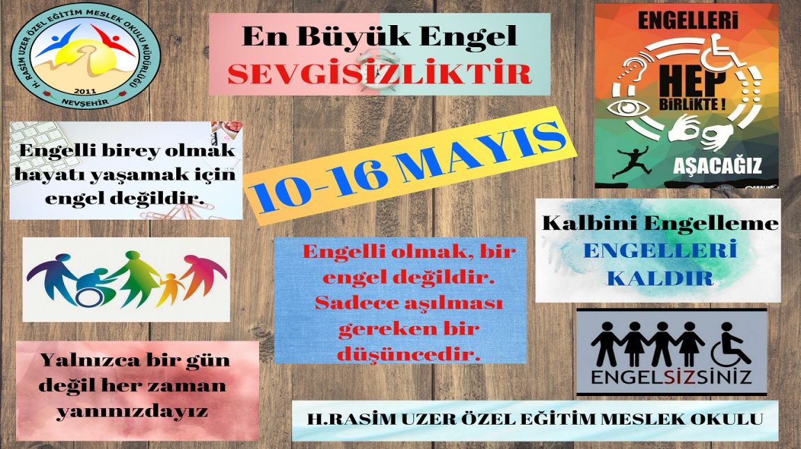 10-16 Mayıs Engelliler Haftası Okul Panomuz